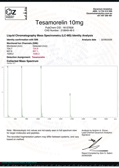 Tesamorelin 10mg