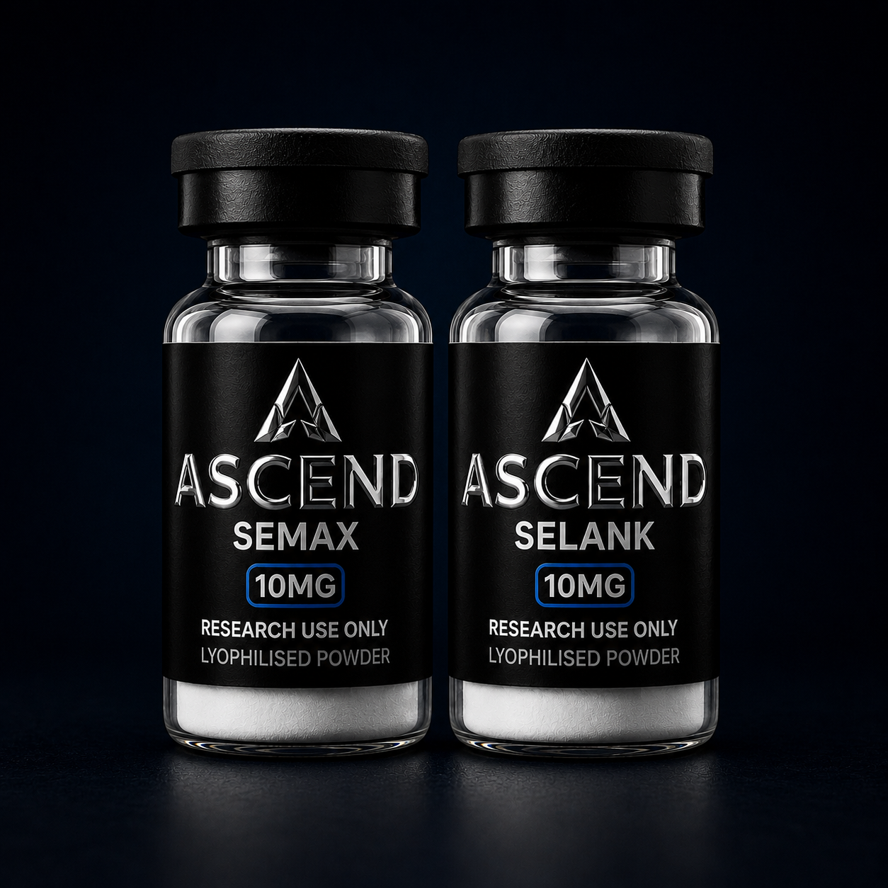Ascend Semax 10mg + Selank 10mg Research Duo