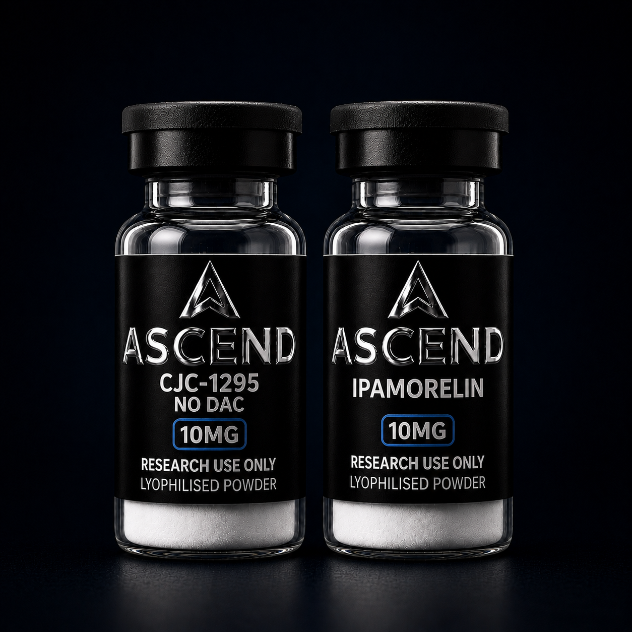 Ascend CJC-1295 No DAC 10mg + Ipamorelin 10mg Research Duo