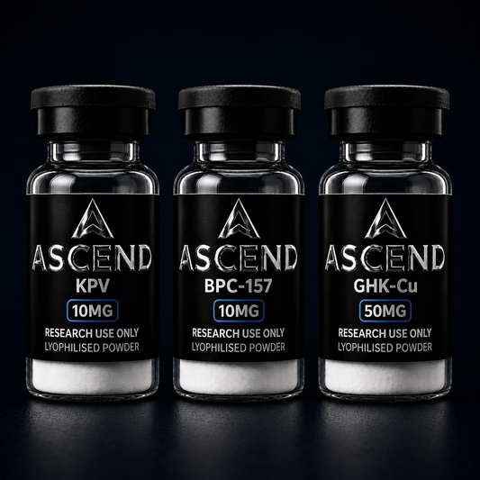 Ascend KPV 10mg + BPC-157 10mg + GHK-Cu 50mg Research Set