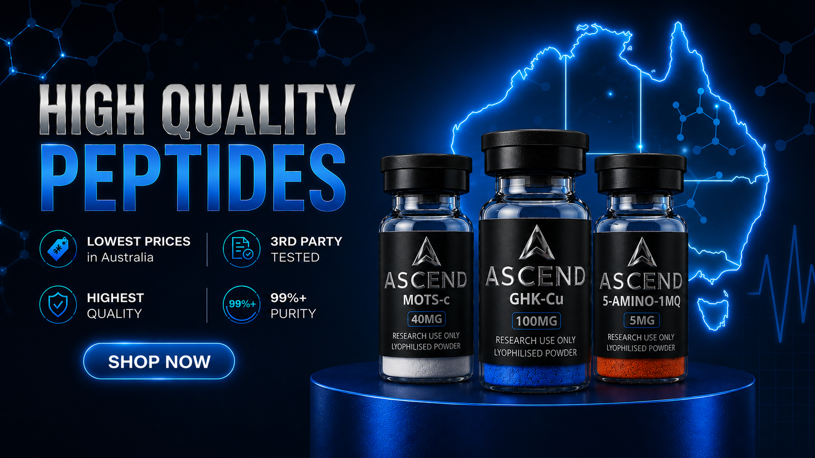 AscendPeptides | High-Purity Peptides for Research Use Only Australi AR AscendPeptides | High-Purity Peptides for Research Use Only Australi AR